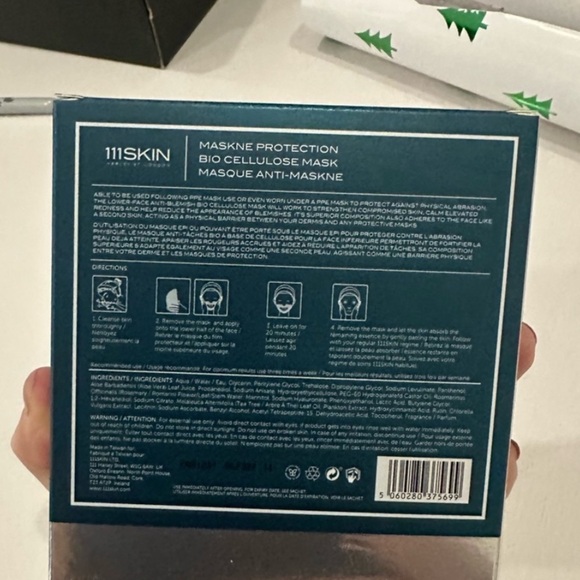 111 Skin Maskne Protection Bio Cellulouse Mask (Pack of 5). - Picture 3 of 5